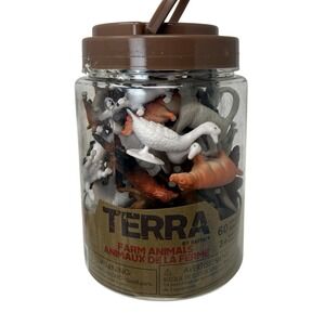 Terra By Battat Farm Animals 60 Piece Set Nicely Detailed Figures Ages 3+